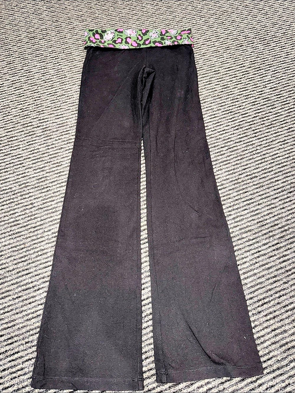 Victoria'Small Secret PINK Wide Leg Pants Wide Leg Pants in Black & Green Size s